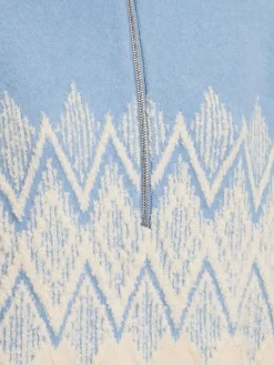 Hedda Fairisle half-zip sweater