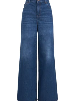 High waist flared denim jeans