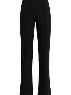 High waist pintuck straight pants