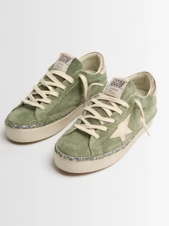 Hi Star waxed suede sneakers