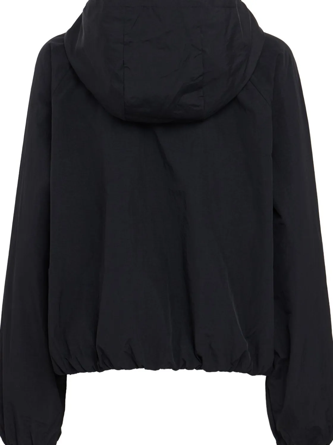 Hooded lightweight taffeta jacket