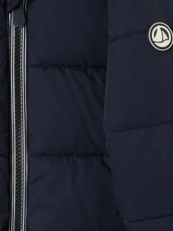 Hooded poly puffer jacket