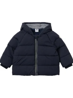 Hooded poly puffer jacket