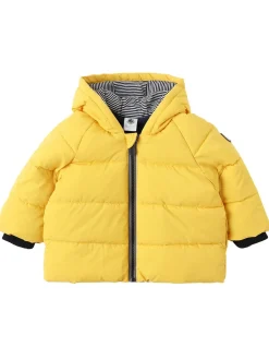 Hooded poly puffer jacket