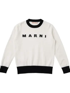 Jacquard knit cotton sweater