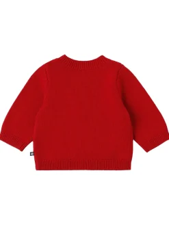 Jacquard knit wool blend sweater