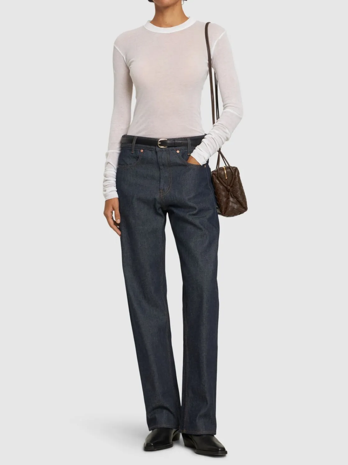 Jeans boyfriend vita media Curved