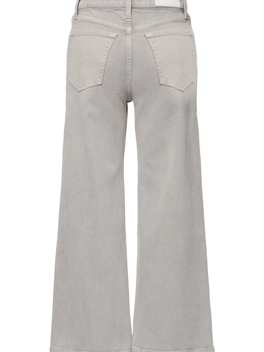 Jeans cropped vita alta e gamba ampia