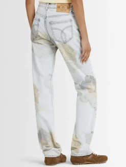 Jeans dritti stampa Angel