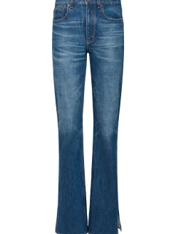 Jeans dritti vita alta