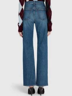 Jeans dritti vita alta Danielle in denim