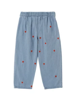 Jeans in cotone con ricami