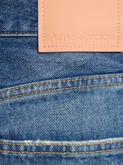 Jeans larghi vita alta 2022 in denim