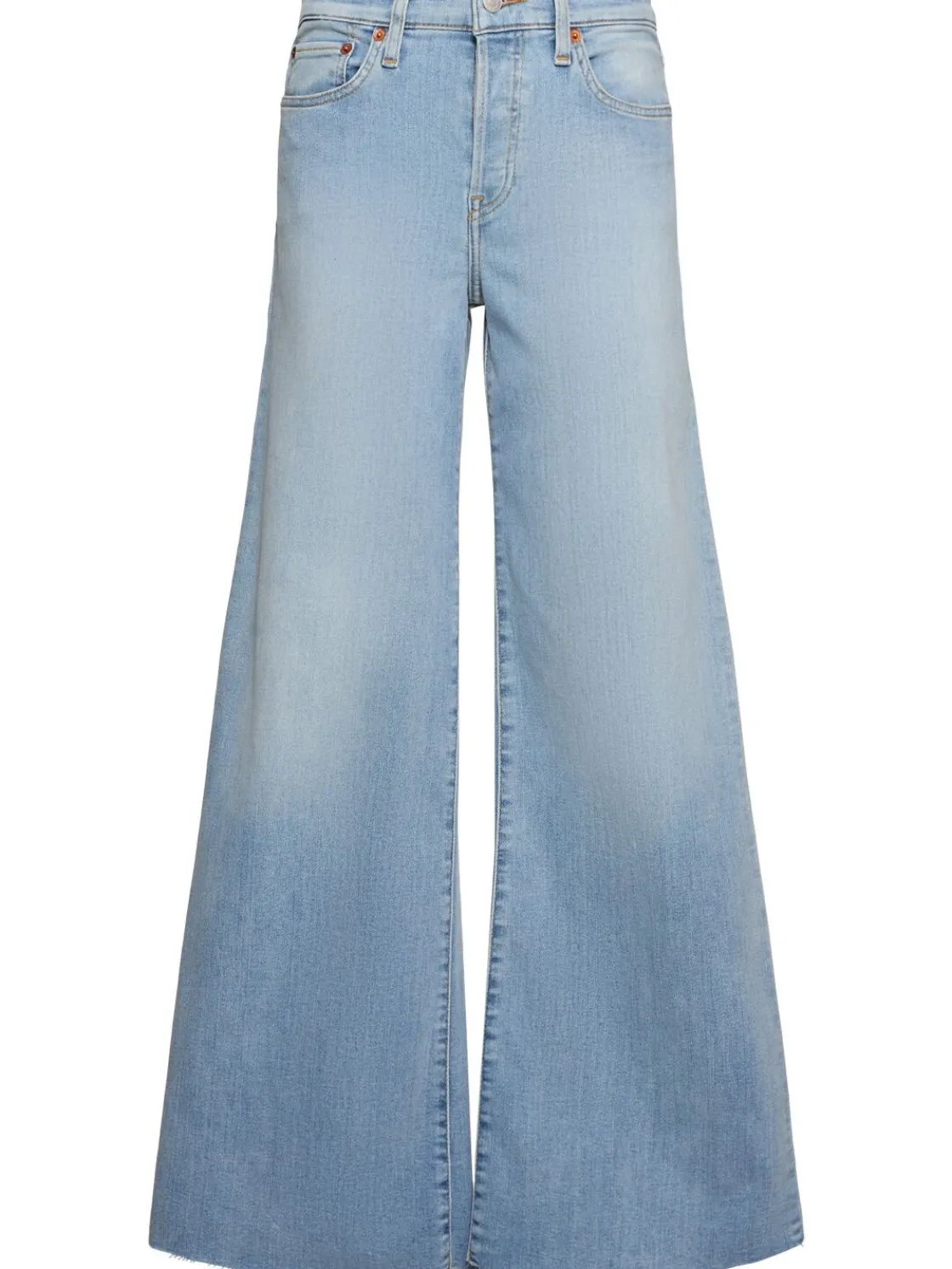 Jeans larghi vita media