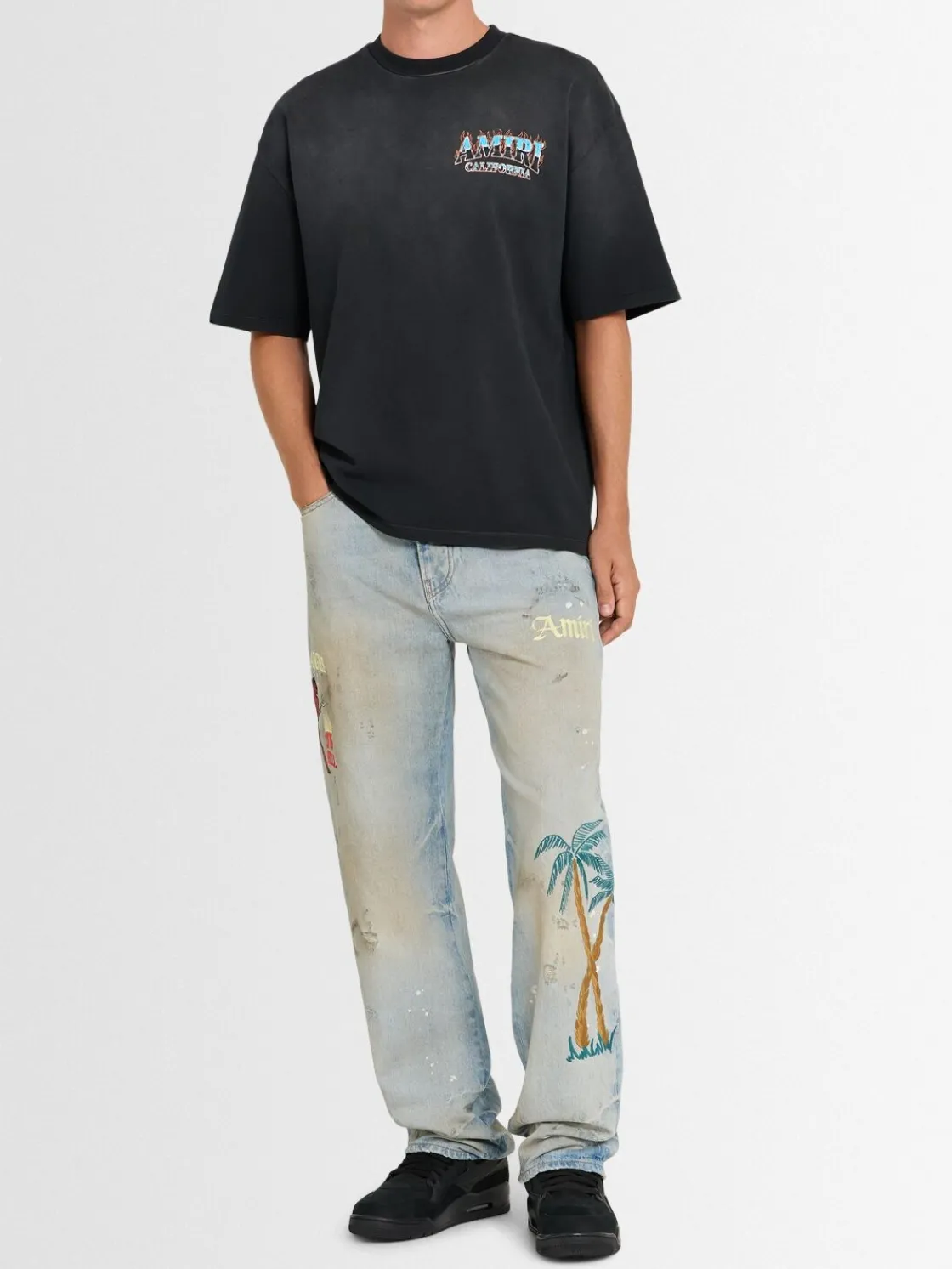 Jeans ricamati Sinners
