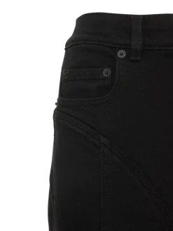 Jeans skinny in denim e jersey