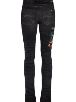 Jeans skinny ricamati Sinners