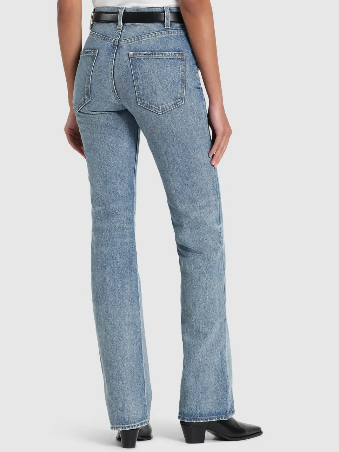 Jeans svasati Joan vita alta in cotone