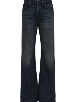 Jeans svasati 5 tasche in denim