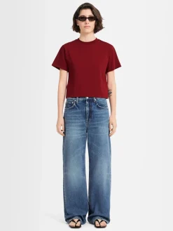 Jeans 5 tasche Clara in denim stonewash
