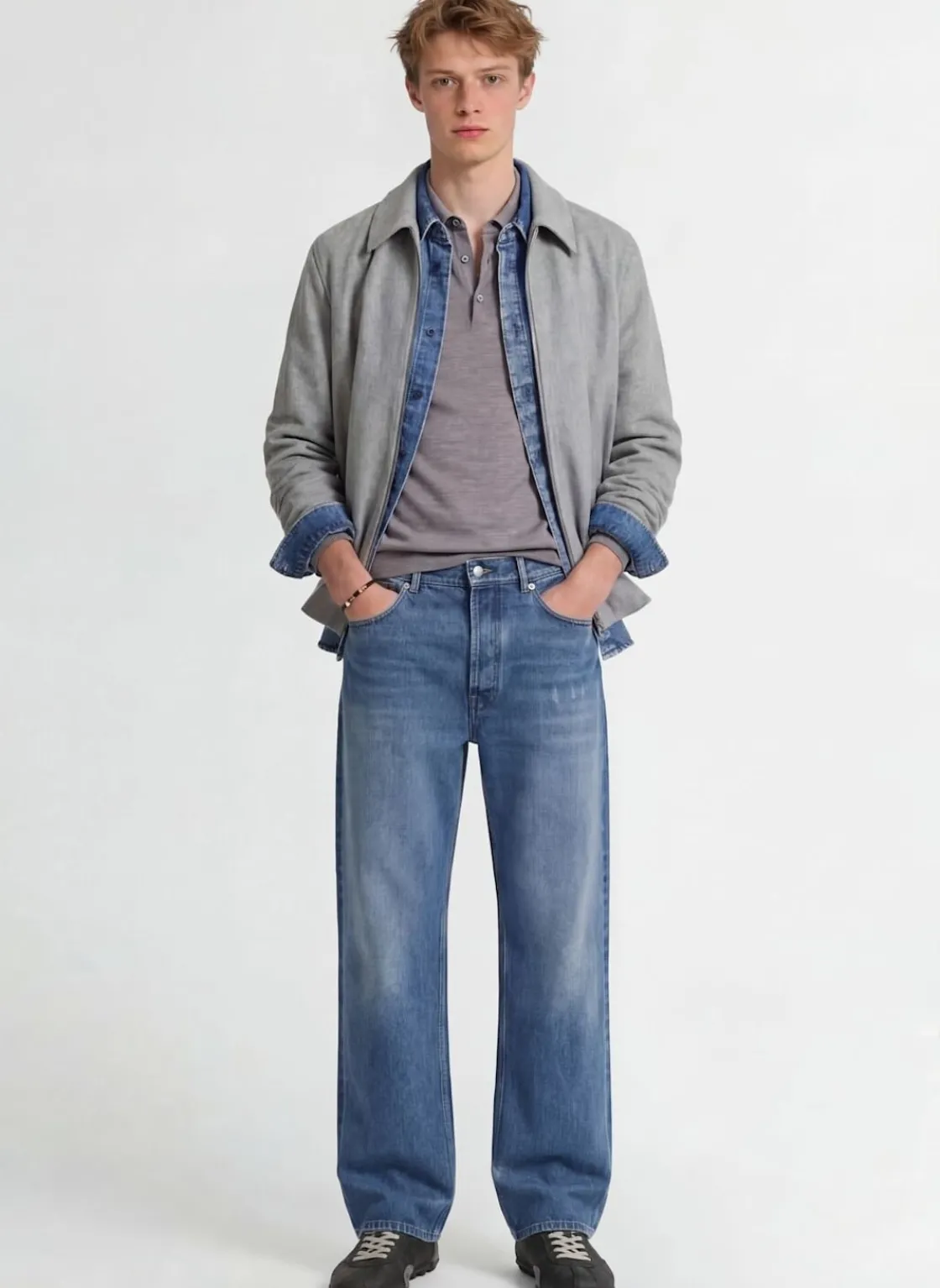 Jeans 5 tasche in denim
