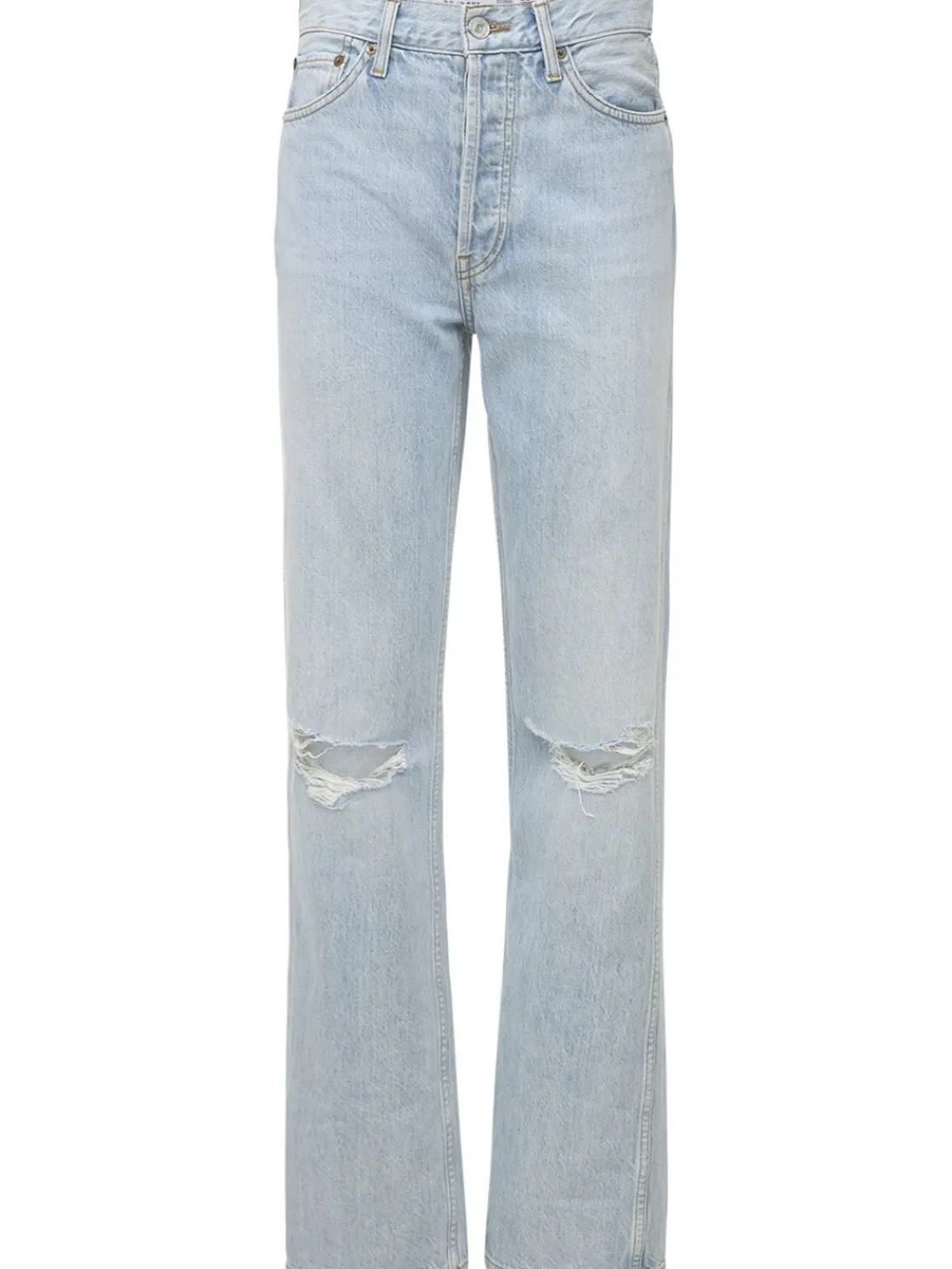 Jeans vita alta loose fit 90s distressed