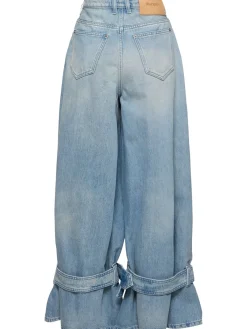 Jeans vita media boyfriend fit con fibbie
