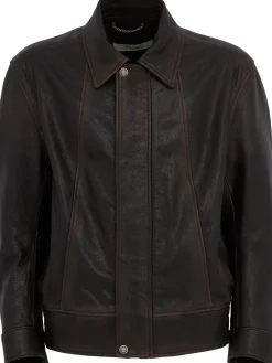 Journey leather bomber jacket