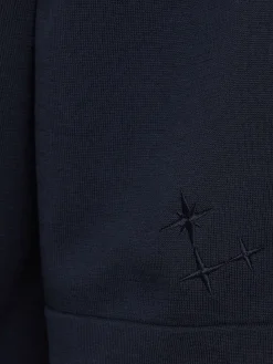 Knitted cotton polo shirt