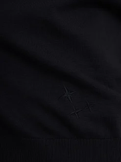 Knitted cotton polo shirt