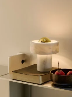 Lampada da tavolo LED portatile Stone