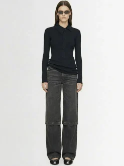 Layered baggy jeans