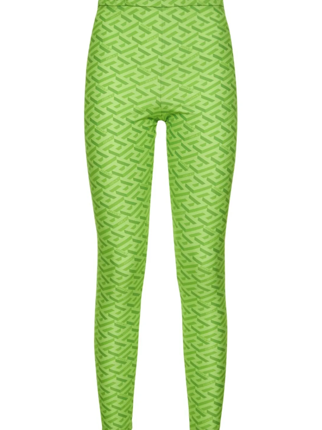 Leggings in jersey con logo
