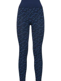 Leggings jacquard con logo