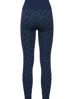 Leggings jacquard con logo