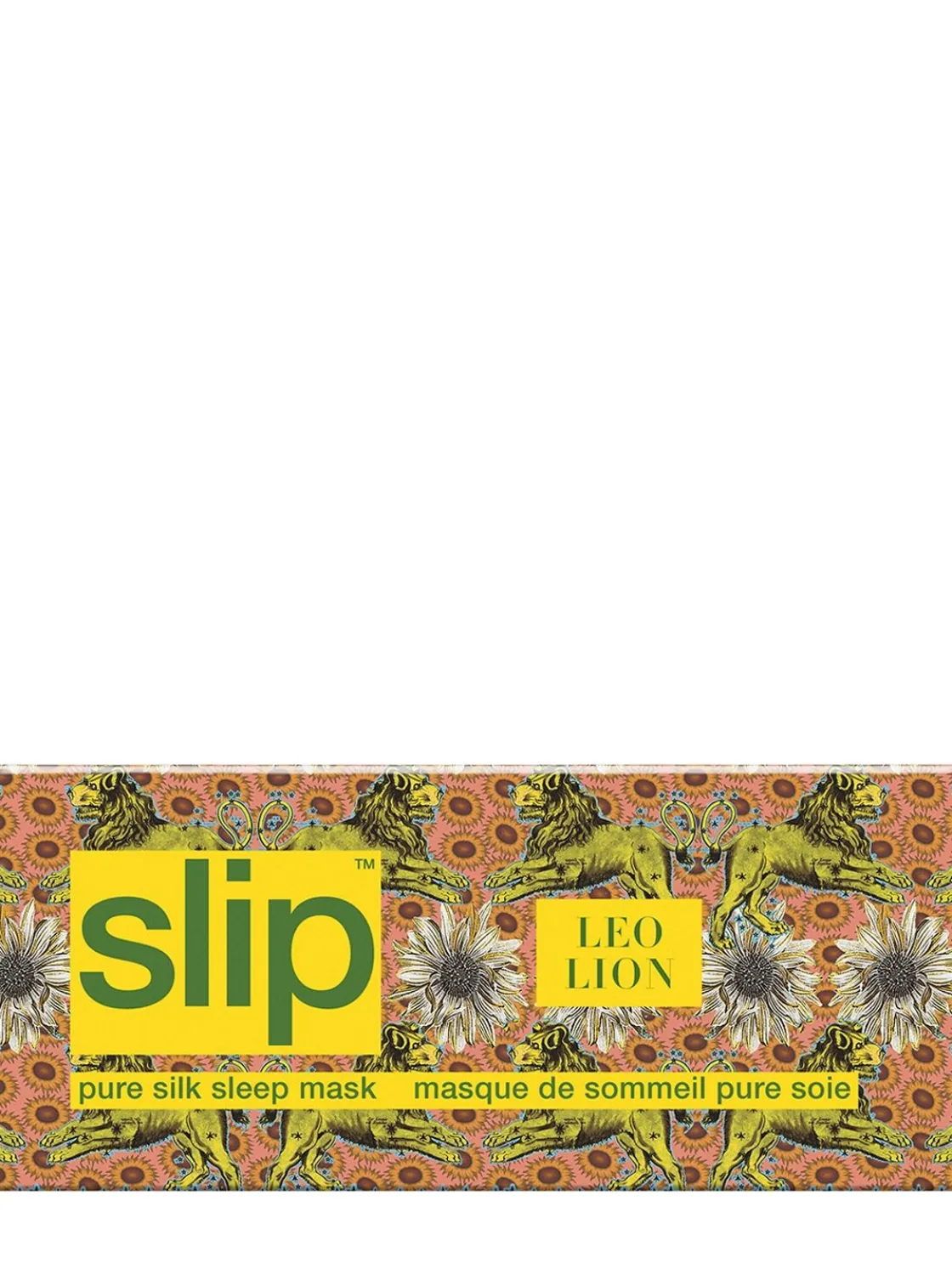 Leo printed silk sleep mask