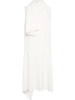 Loell acetate blend midi dress