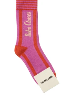Logo cotton blend socks