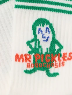 Logo cotton blend socks