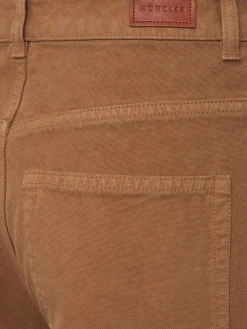 Logo cotton canvas pants