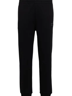 Logo cotton fleece track pants