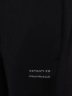 Logo cotton fleece track pants