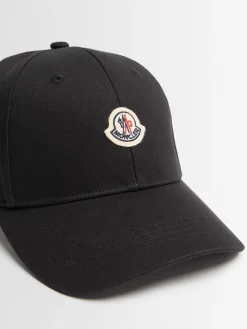 Logo cotton gabardine baseball cap