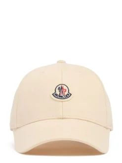 Logo cotton gabardine baseball cap