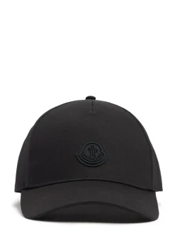 Logo cotton gabardine baseball cap