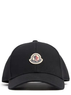 Logo cotton gabardine baseball cap