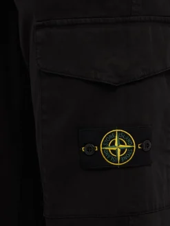 Logo cotton regular pants