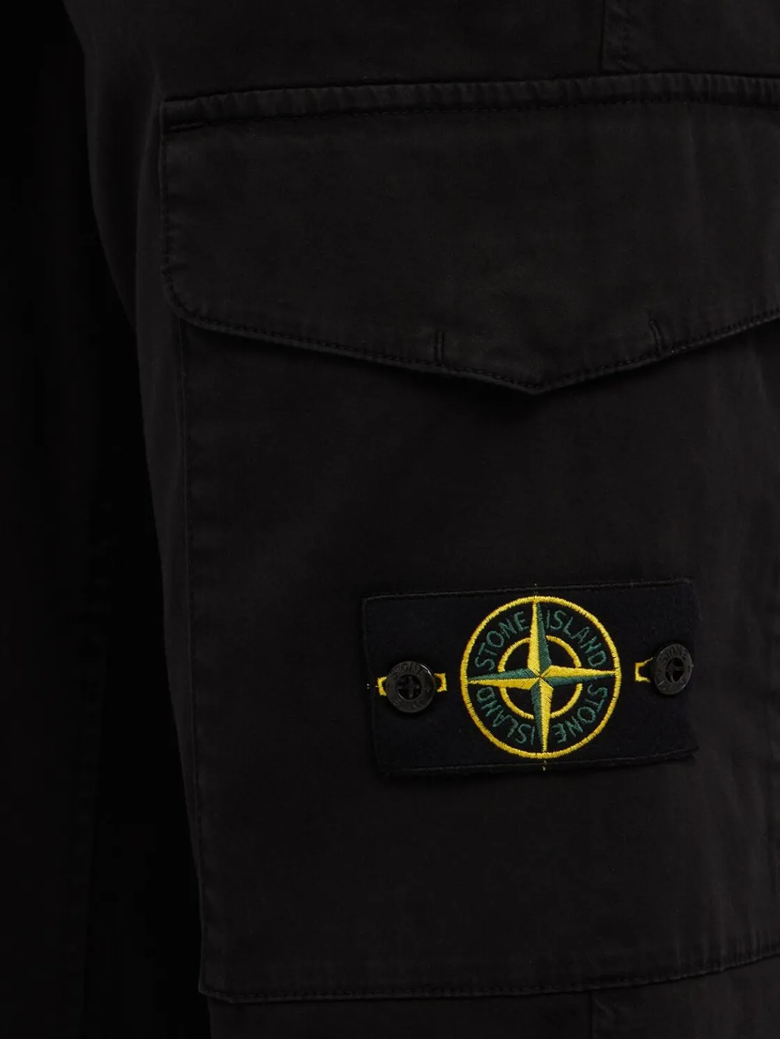Logo cotton regular pants