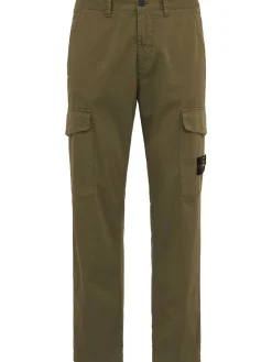 Logo cotton regular pants
