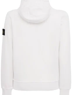 Logo cotton zip hoodie